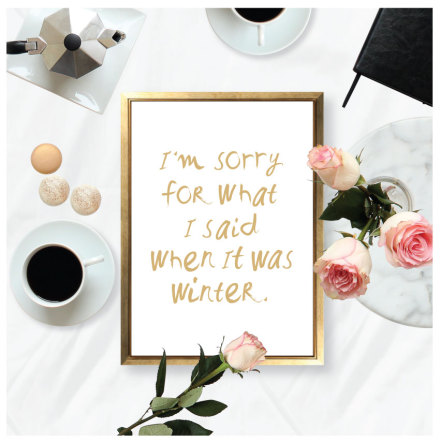 I&#39;M SORRY - WINTER