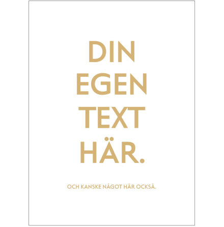 DIN EGEN TEXT CINQ