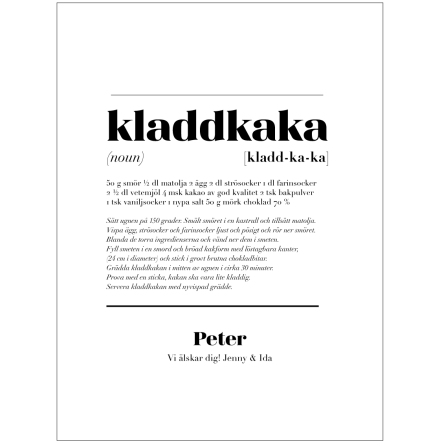 KLADDKAKA