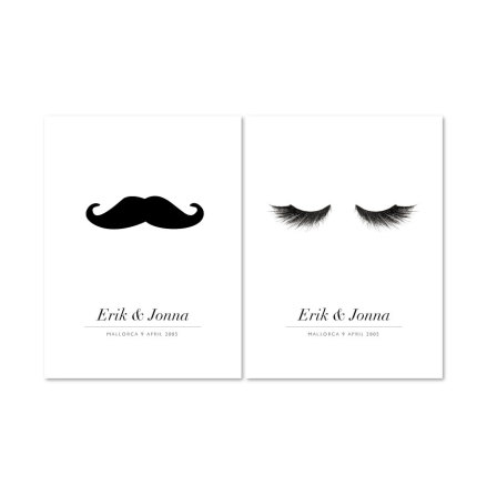 PARPOSTERS - LASH AND MUSTACHE 2 ST POSTERS