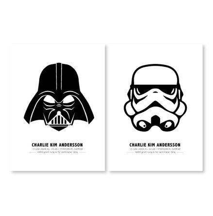 DARTH VADER &amp; STORM TROOPER - PARPOSTERS 2 ST POSTERS