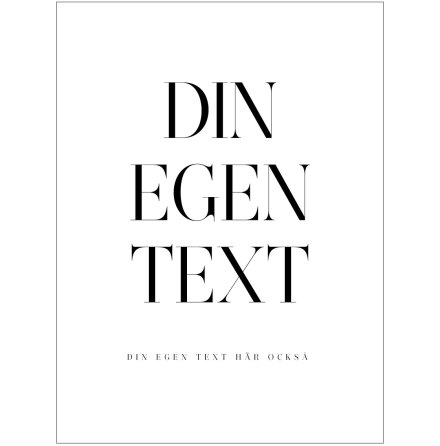 DIN EGEN TEXT DIX