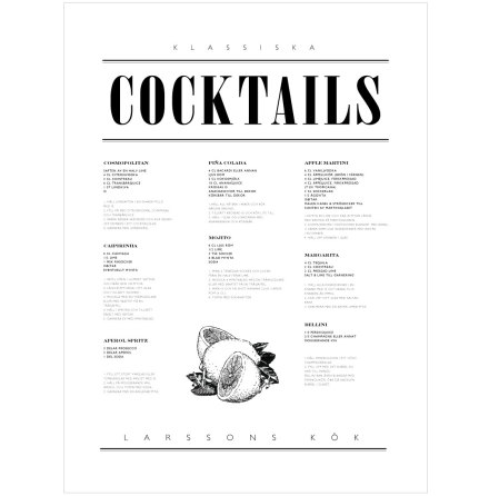 COCKTAIL POSTER AFFISCH