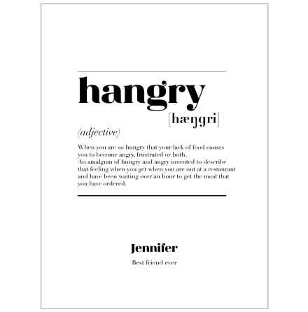 HANGRY IS CITATPOSTER