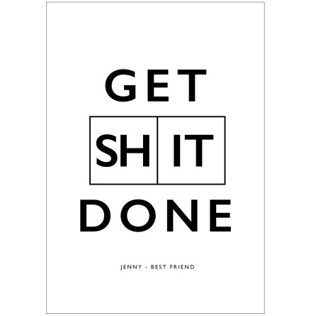 GET SHIT DONE CITATPOSTER