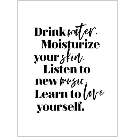 DRINK WATER