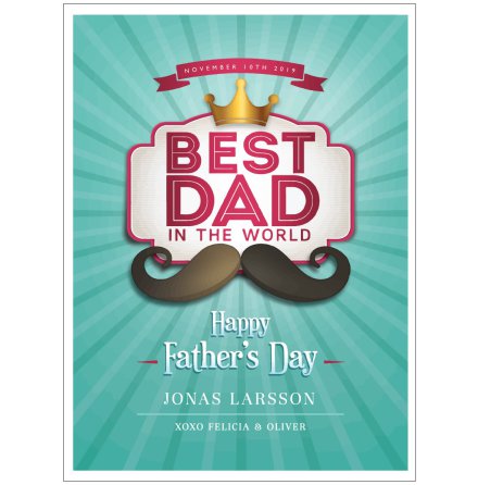 HAPPY FATHERS DAY POSTER TILL PAPPA P FARS DAG