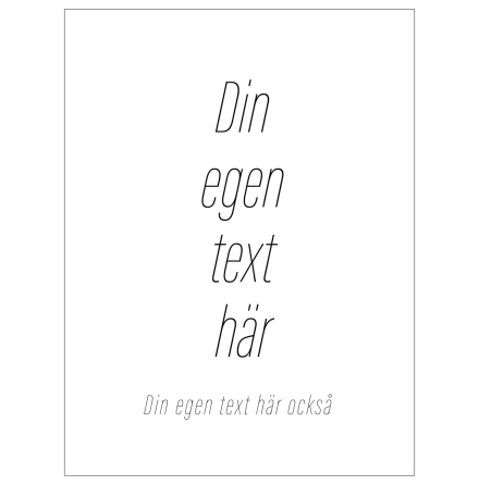 DIN EGEN TEXT DIXHUIT