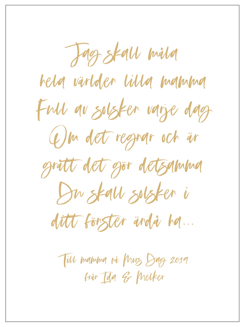 Jag Ska Måla Hela Världen Lilla Mamma Text